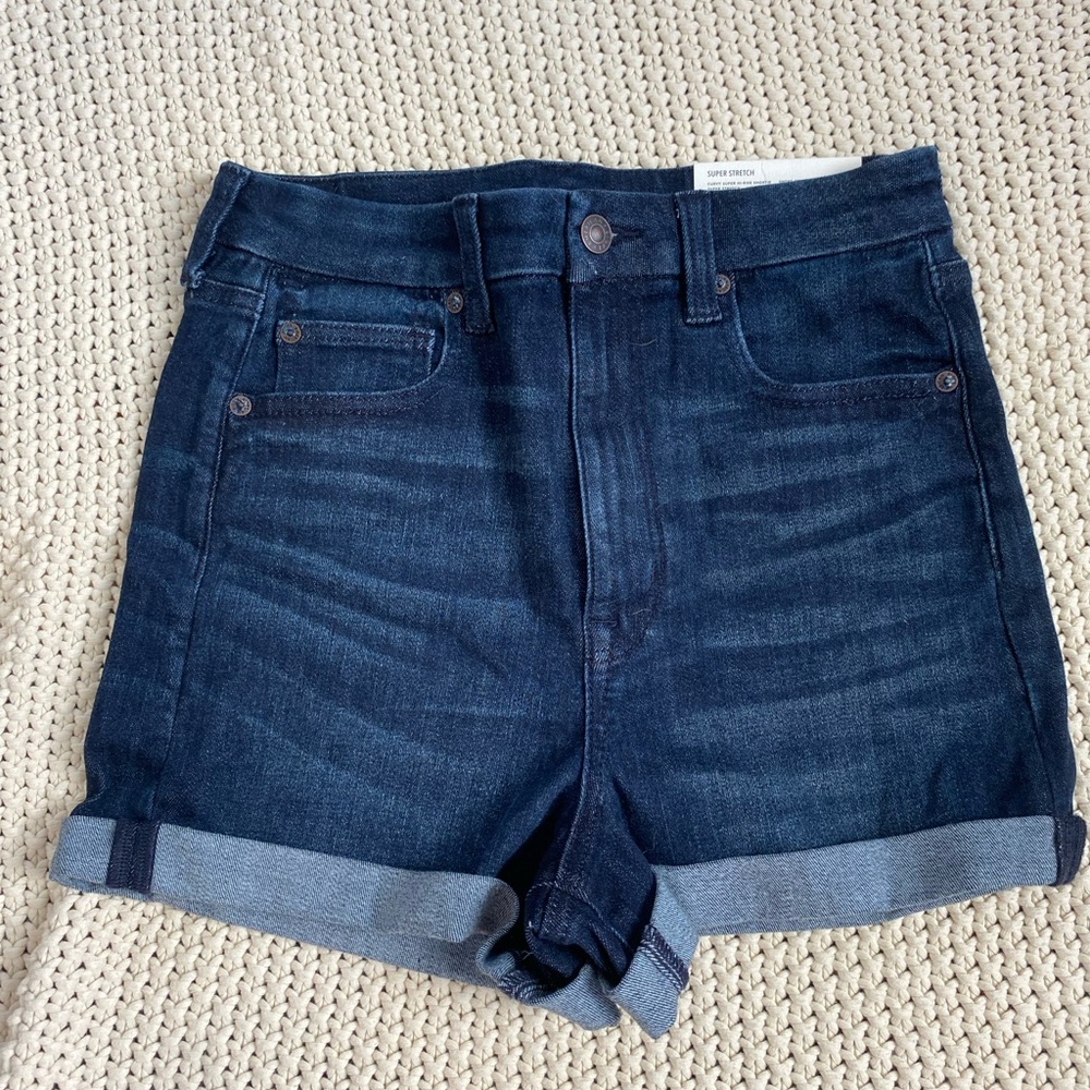 American Eagle Outfitters Dark Indigo Jean Shorts